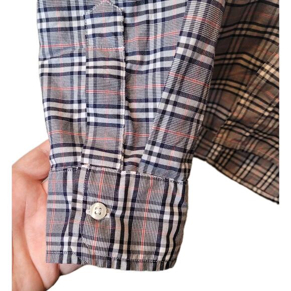 Frank & Eileen Cotton Plaid Collar Button Up Long Sleeve Barry Shirt Size M - Picture 5 of 12